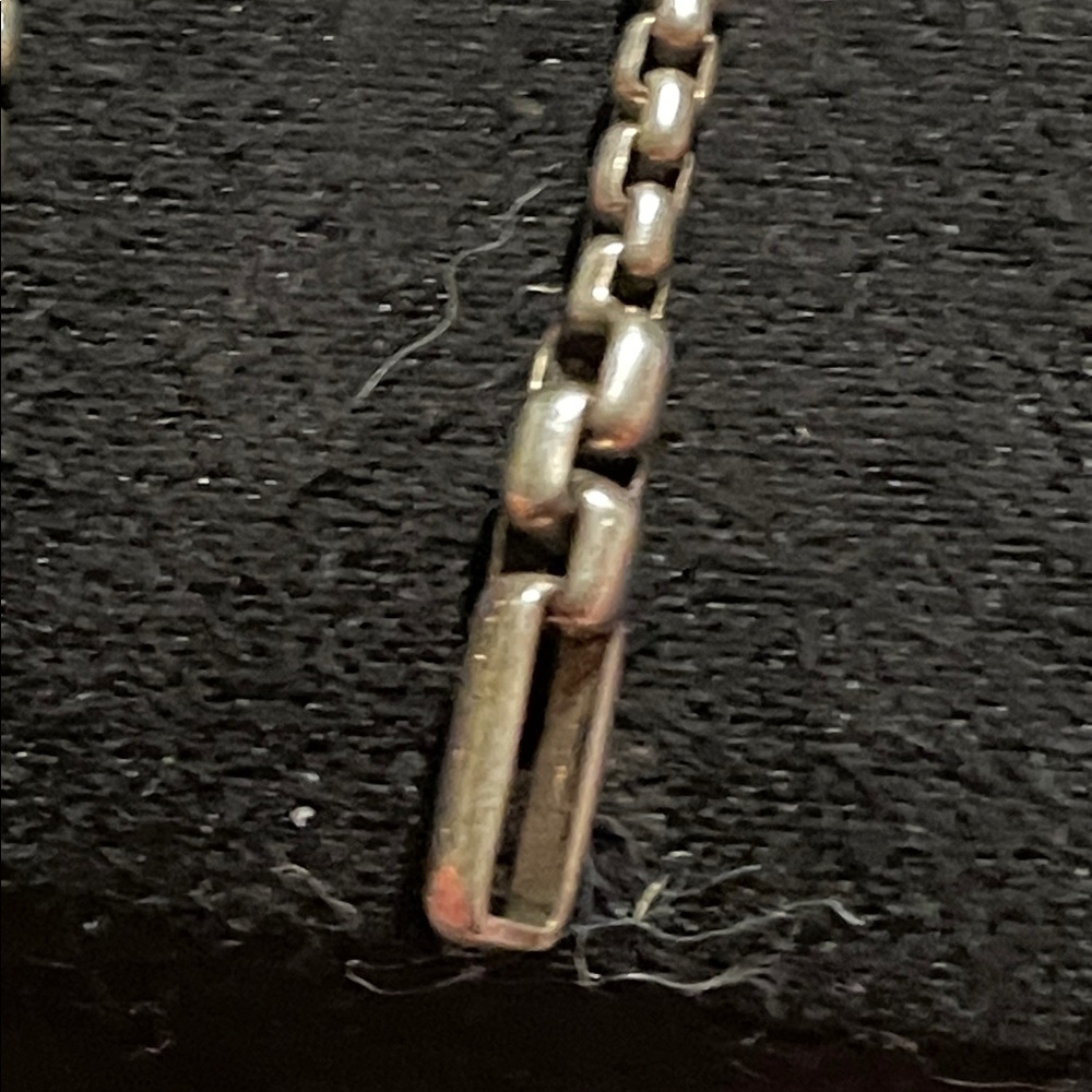 Versatile Solid Silver Chain Earrings - image 4